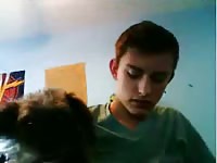 A twink and his dog gaybeast com [ Girl Fucked by Pet ]