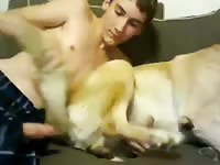 Boy and dog pt 1 gaybeast com [ Girl Fucked by Pet ]