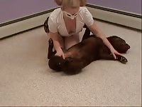 Aurora Bliss&#039; first time in dog porn