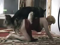Homemade zoophilia porn with Dakota and her dog