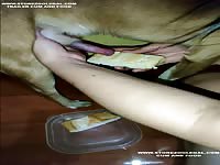 food and cumshot from doggie dog zoofilia