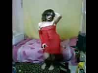 Egyptian Crossdresser Ingy Dances