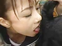 Asian beastiality lover getting smashed by dog