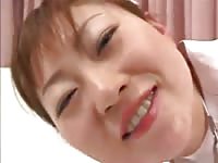 Asian beastiality lover nurse got pussy licked by dog