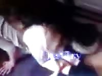 Beautiful babe got fucked hard by dog's hard dick