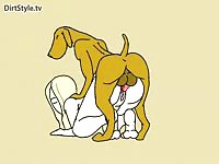 Lady getting fucked by dog in beastiality cartoon