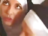 Two beautiful nuns sharing a huge cock in hot threesome sex