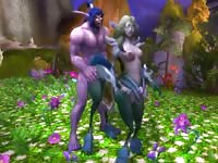 Busty furry horse lady getting banged by monster cock