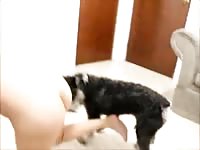 Dirty bitch having sex with animal dog xxx