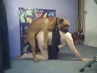 Young petite teen beastiality sex with dog