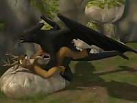 Furry zoophilia deer getting fucked by dragon