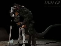 Dog fucking a cop in hot hentai beastiality sex