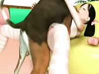 Young girl got fucked by dog in beastiality cartoon