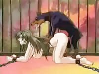 Force beastiality cartoon of slut getting her pussy fucked for other's pleasures