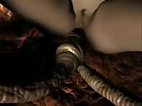 Zoophilia hentai video of tentacle monster fucking a slut