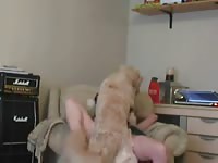 Young teen beastiality sex with her pet dog
