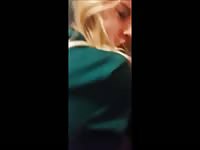 Sexy amateur blonde getting banged from behind