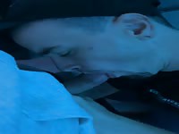 Dirty slutty fuck boy gives head to a tasty little cock