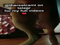 white 19 getting fucked by the family dog