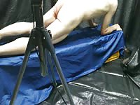 Getting whipped in the butt by a large fan