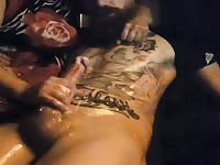 Sister milking brother 