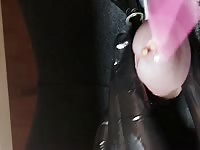 Maggots digging inside my hard cock