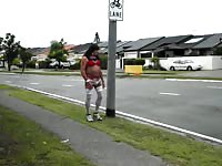 Sissyslutholly goes for a public walk dressed as a sissy 